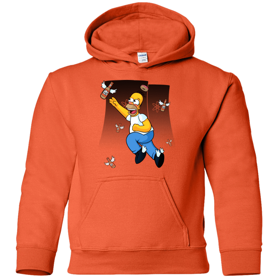 Sweatshirts Orange / YS Duff Gives Wings Youth Hoodie