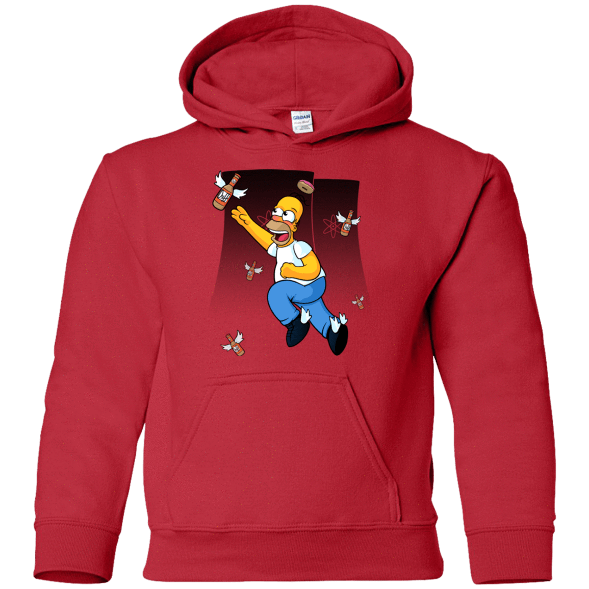 Sweatshirts Red / YS Duff Gives Wings Youth Hoodie