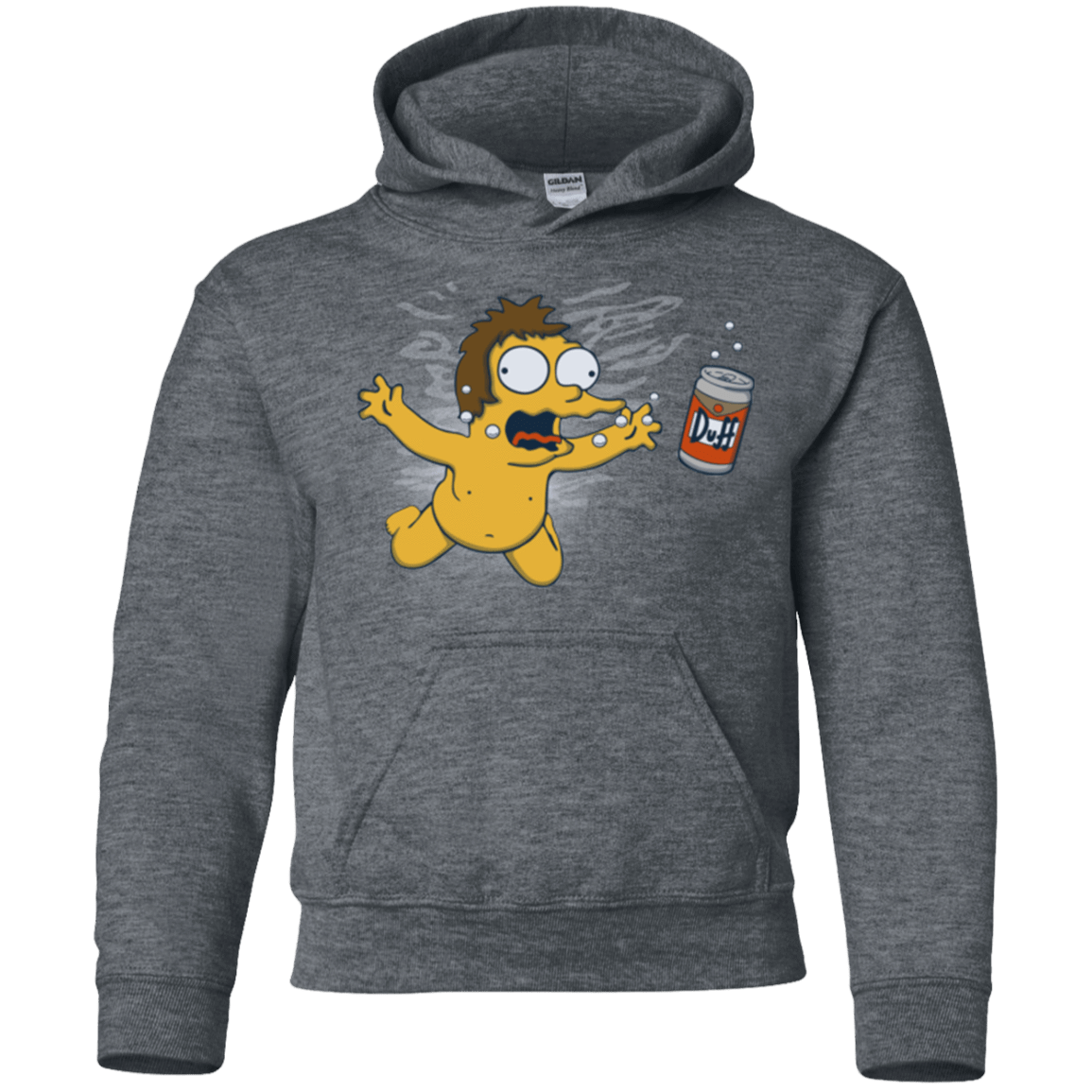 Sweatshirts Dark Heather / YS Duffmind Youth Hoodie