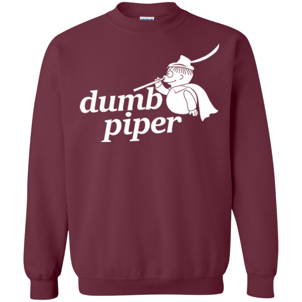 Sweatshirts Maroon / S Dumb Piper Crewneck Sweatshirt