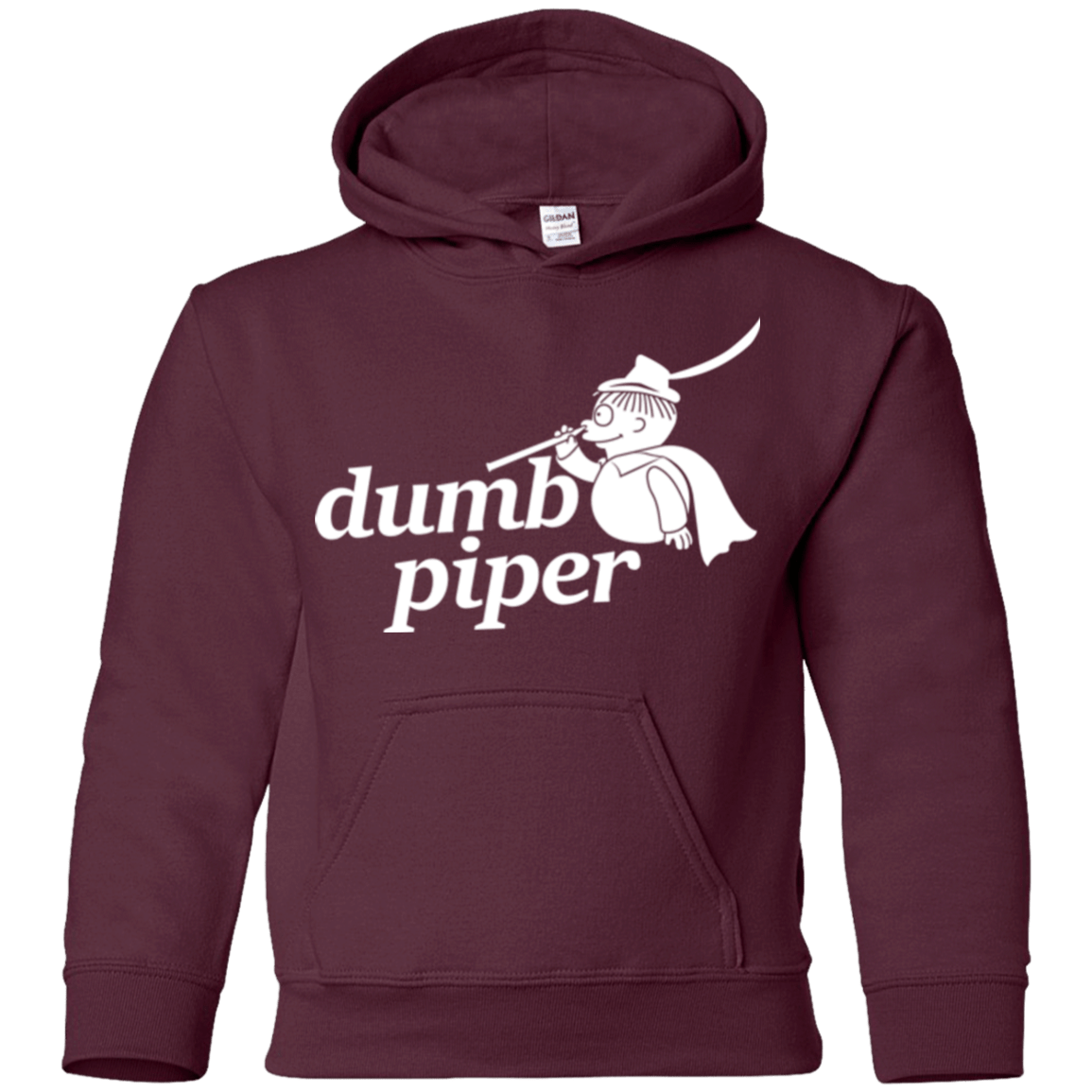 Sweatshirts Maroon / YS Dumb Piper Youth Hoodie