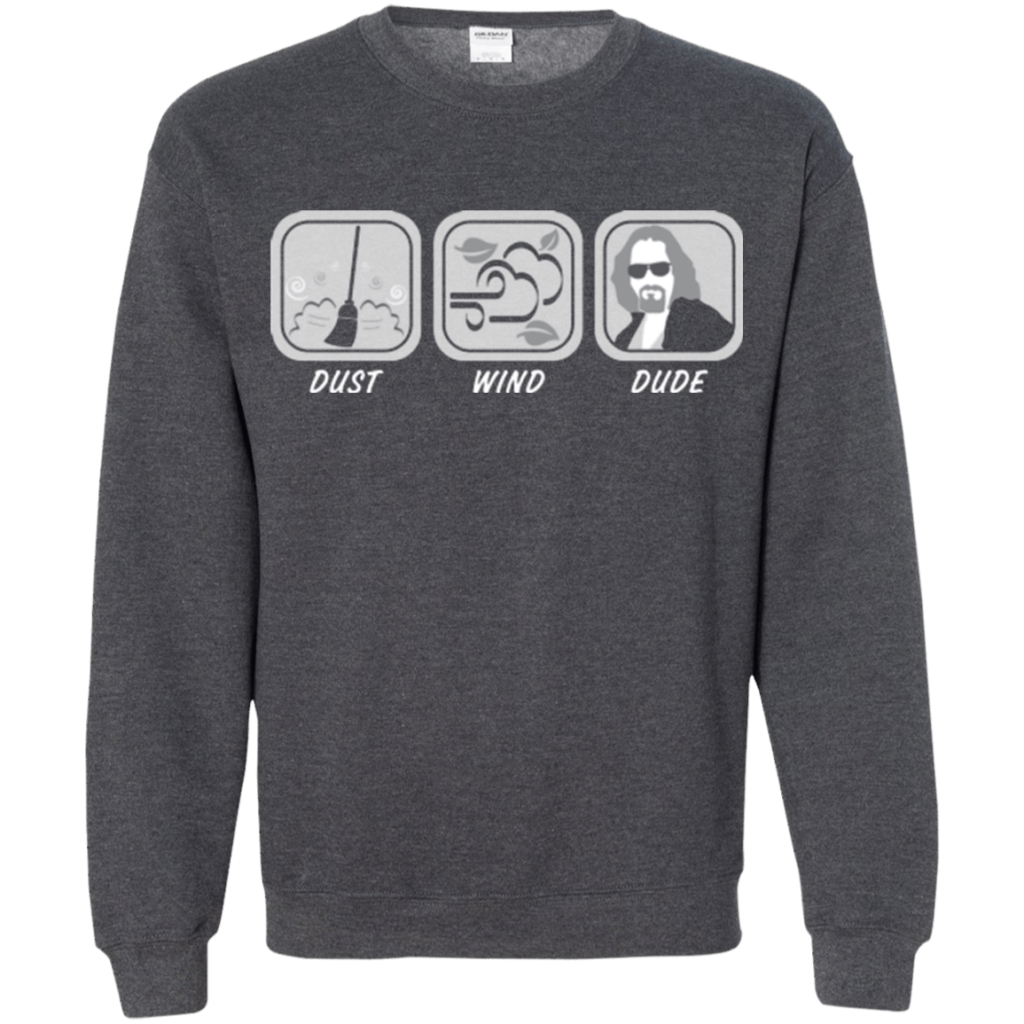 Sweatshirts Dark Heather / Small Dust Wind Dude Crewneck Sweatshirt