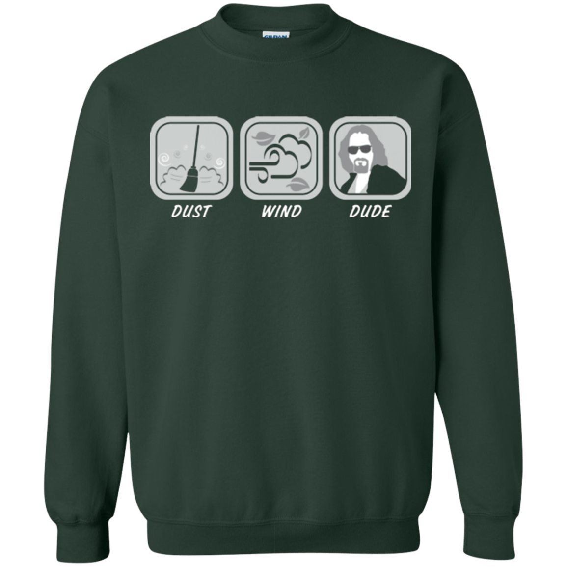 Sweatshirts Forest Green / Small Dust Wind Dude Crewneck Sweatshirt