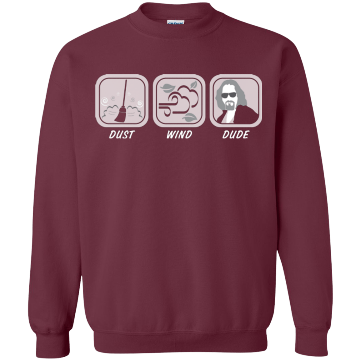 Sweatshirts Maroon / Small Dust Wind Dude Crewneck Sweatshirt