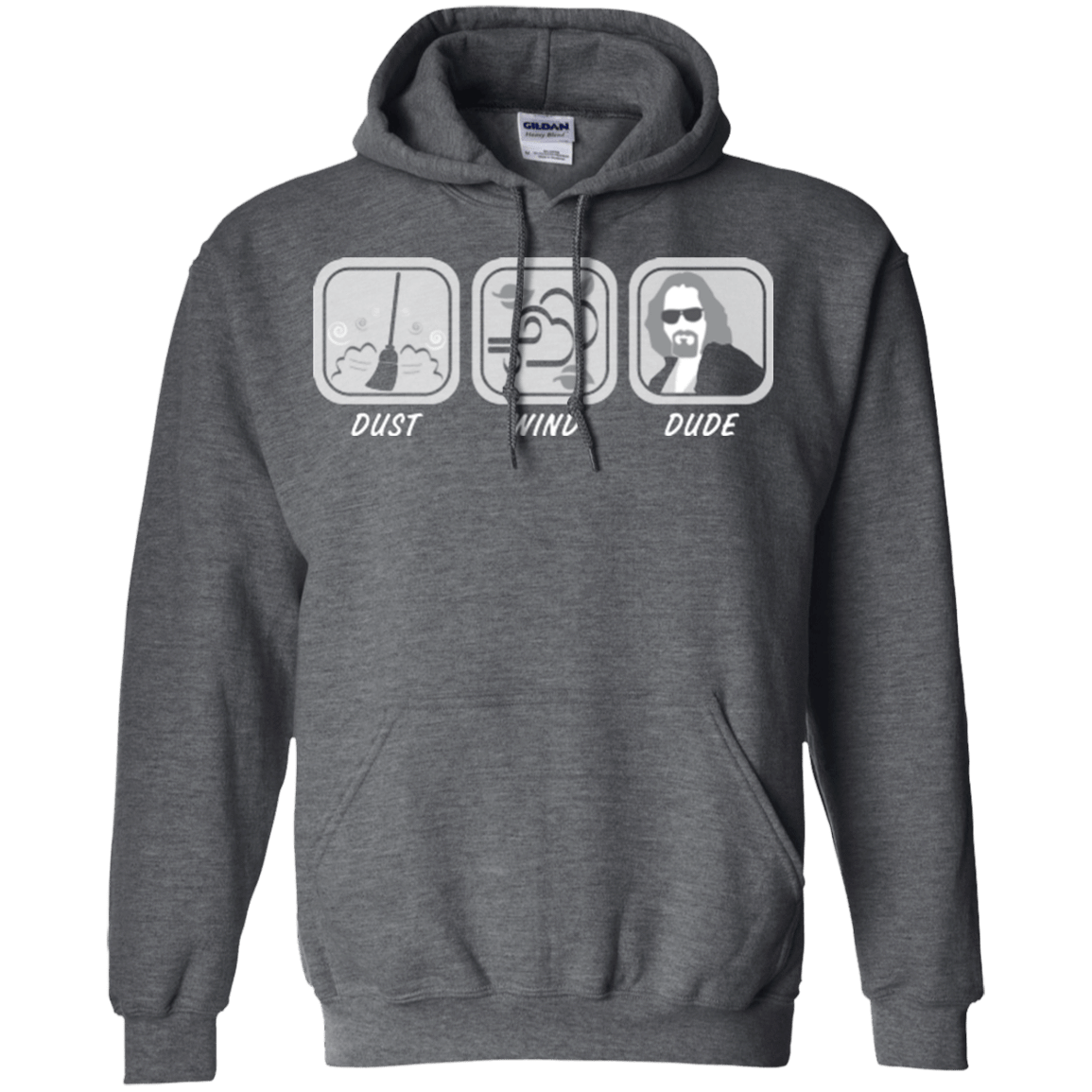 Sweatshirts Dark Heather / Small Dust Wind Dude Pullover Hoodie