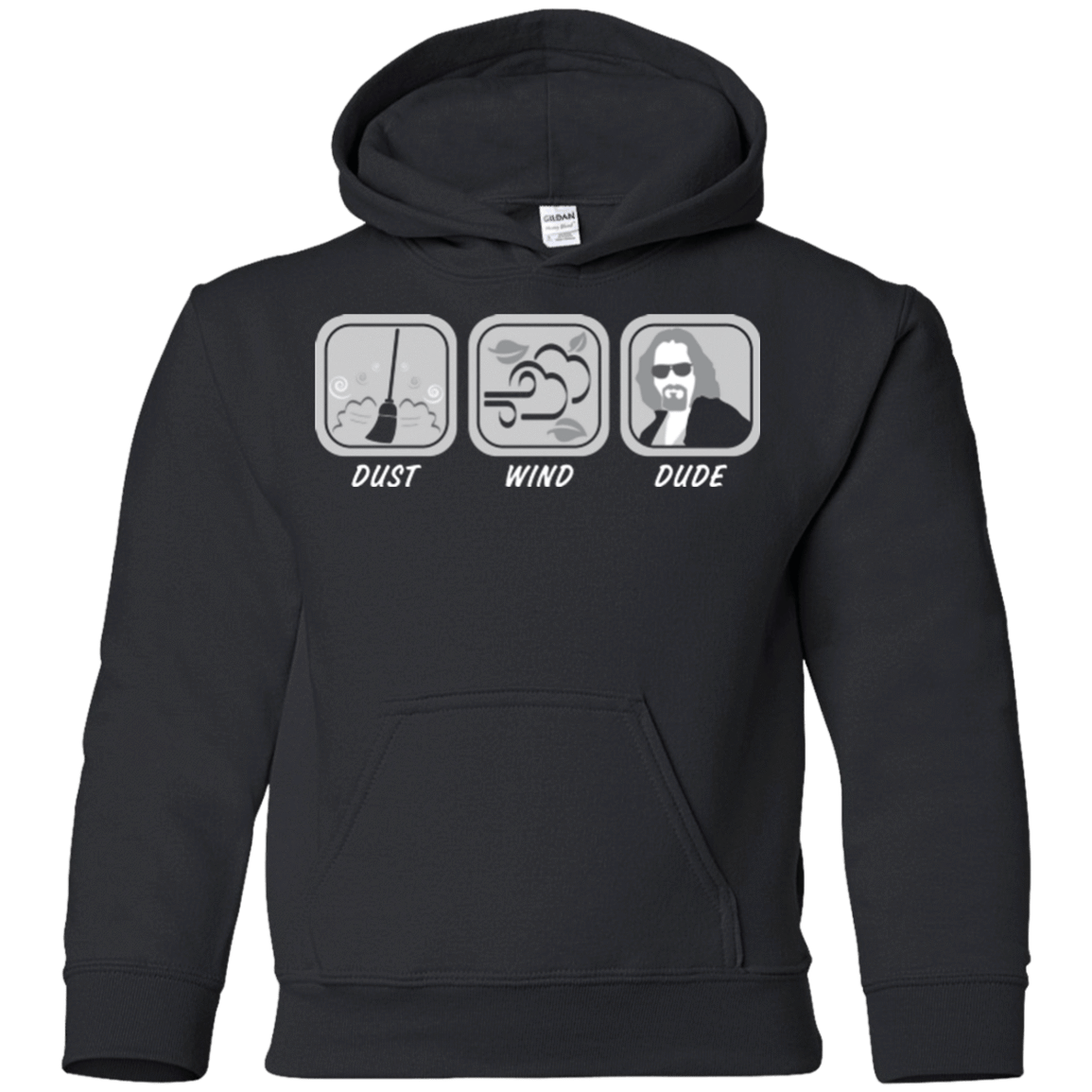 Sweatshirts Black / YS Dust Wind Dude Youth Hoodie