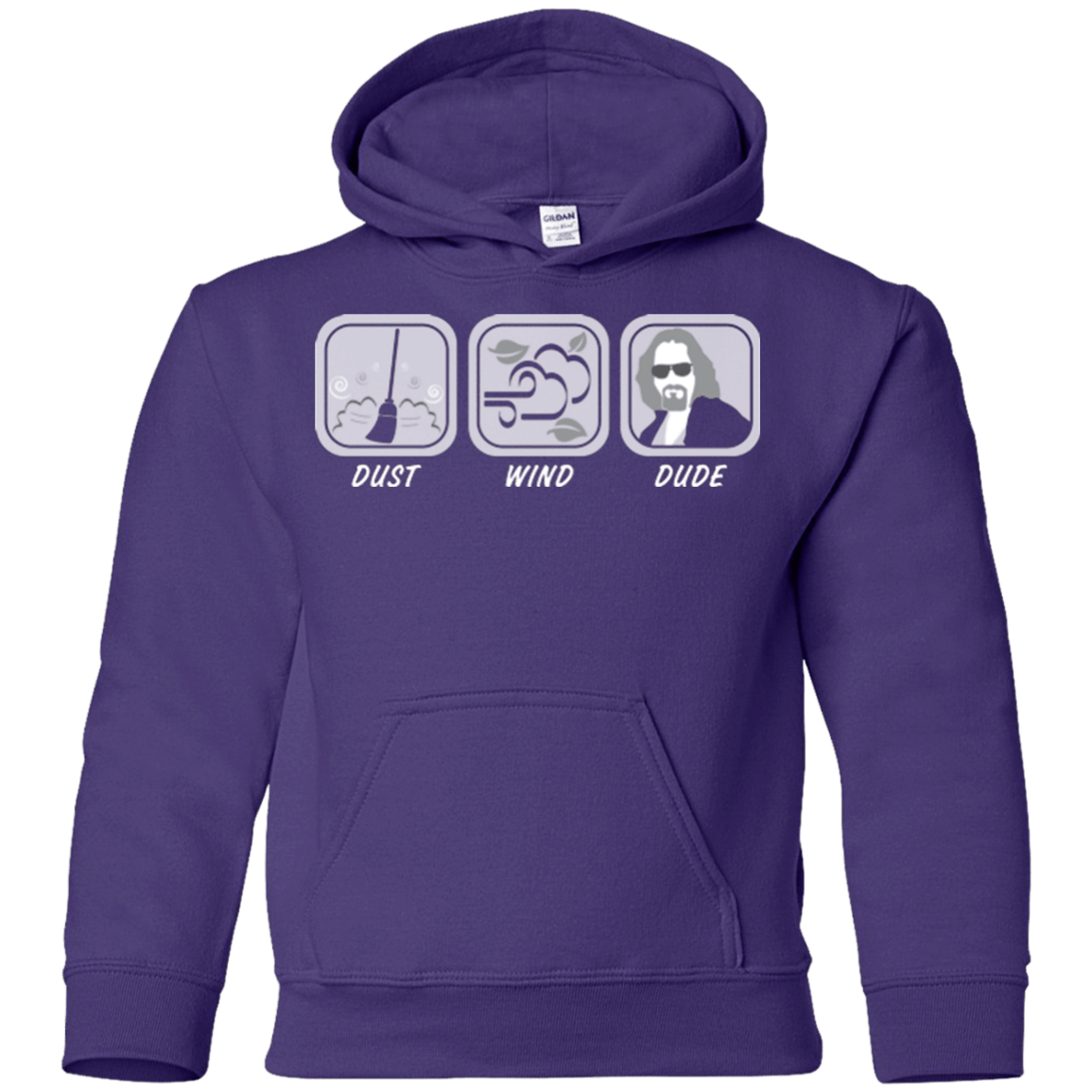 Sweatshirts Purple / YS Dust Wind Dude Youth Hoodie