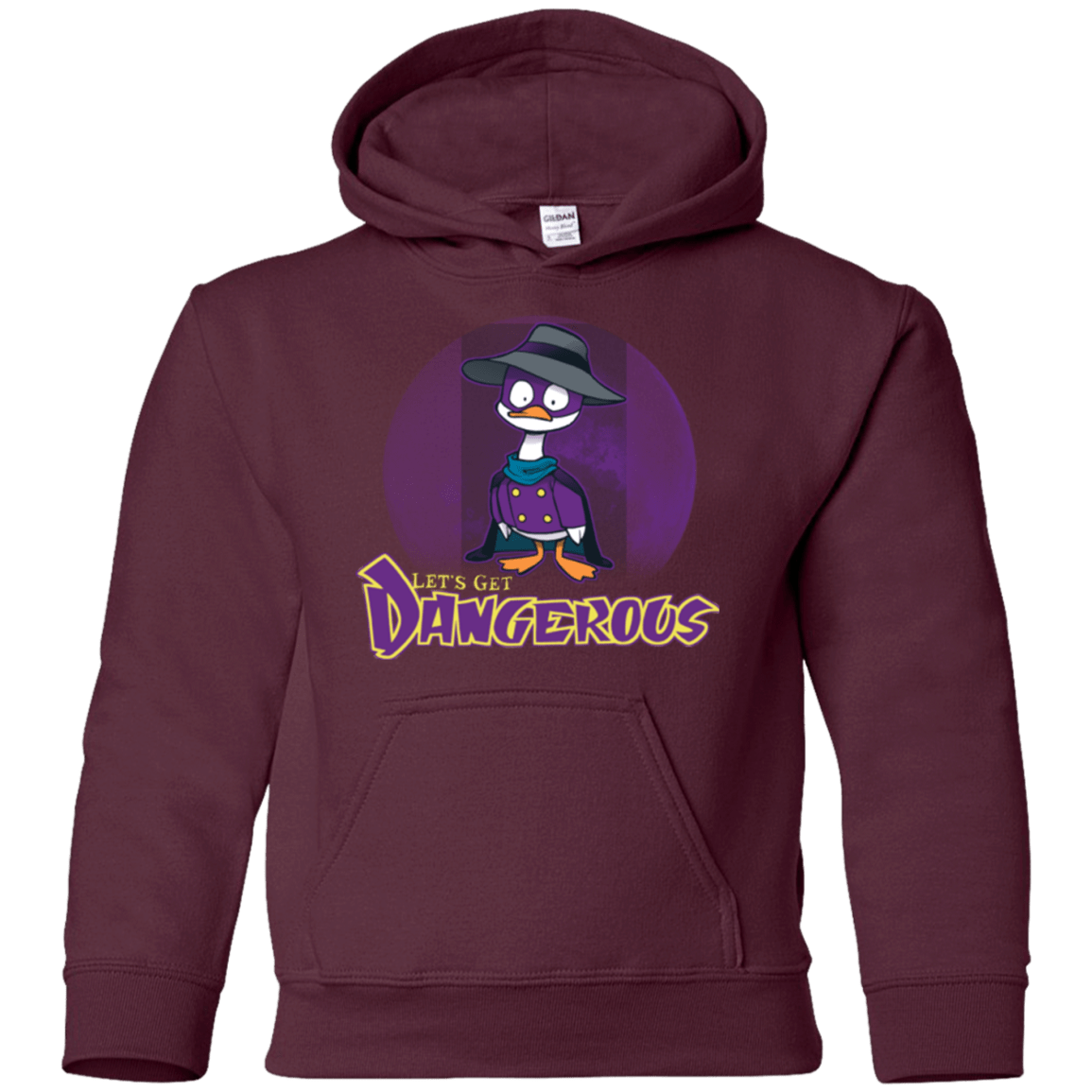 Sweatshirts Maroon / YS DW Duck Youth Hoodie