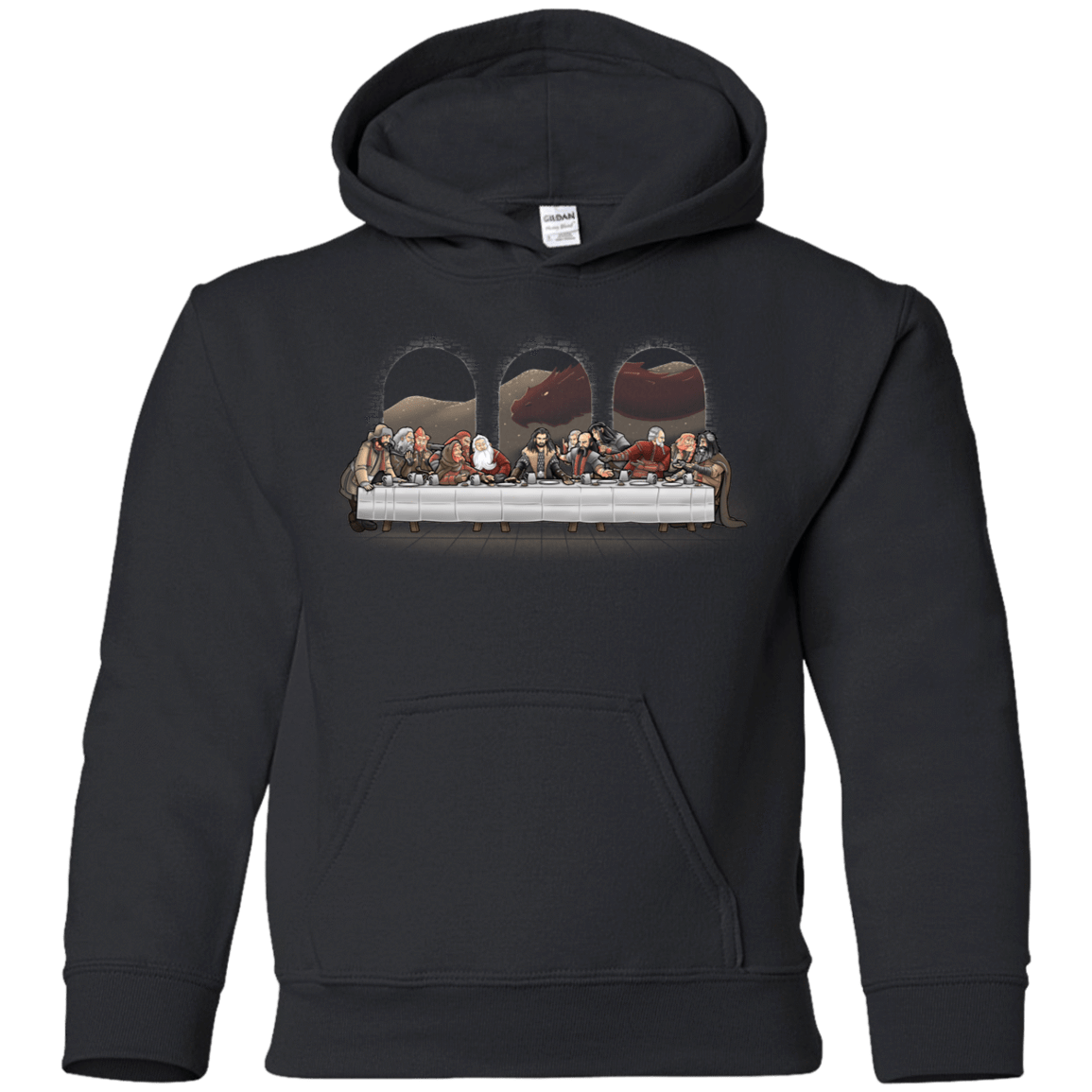 Sweatshirts Black / YS Dwarf Dinner Youth Hoodie