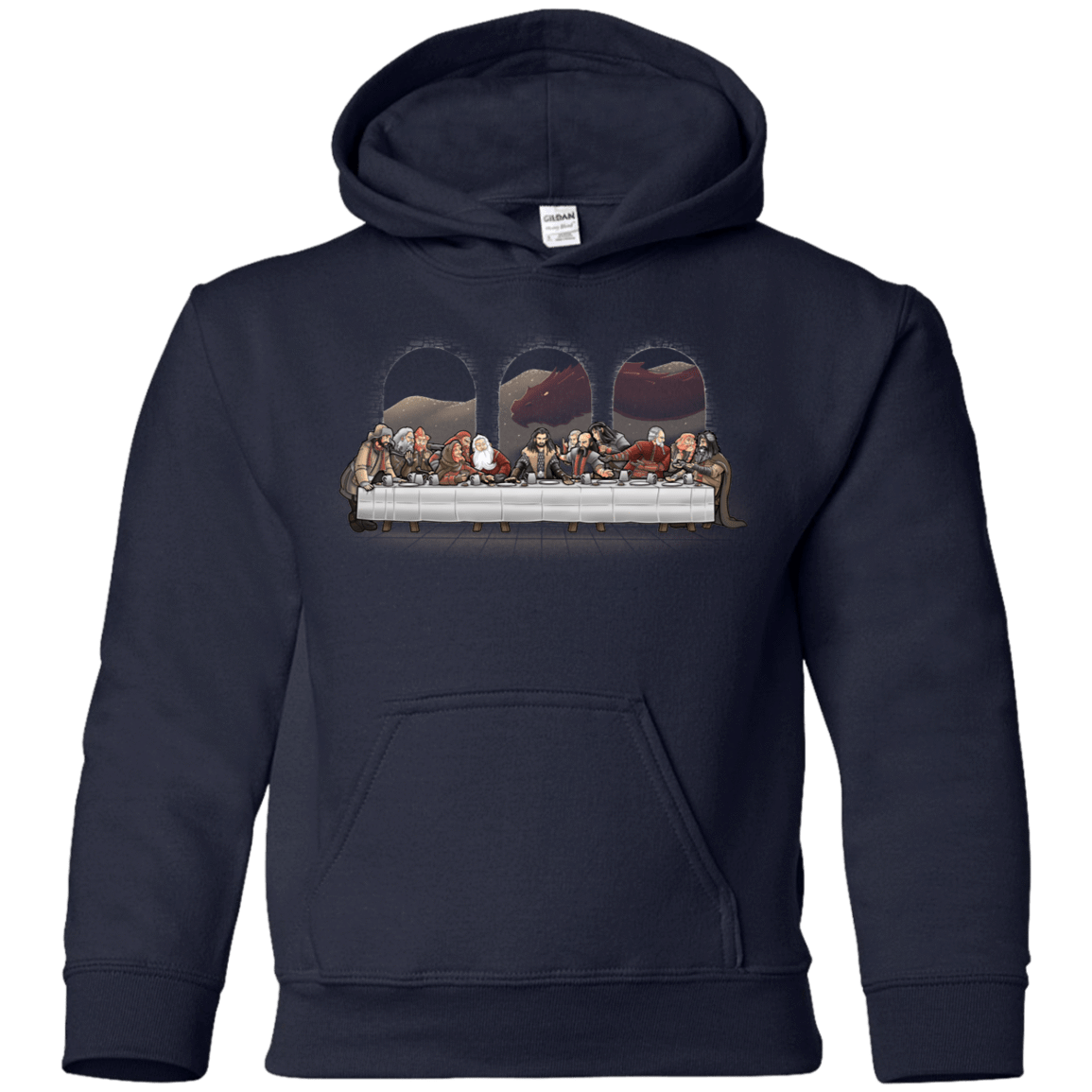 Sweatshirts Navy / YS Dwarf Dinner Youth Hoodie