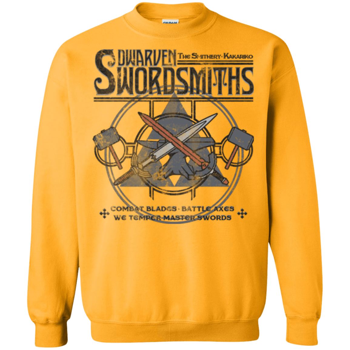 Sweatshirts Gold / Small Dwarven Swordsmiths Crewneck Sweatshirt