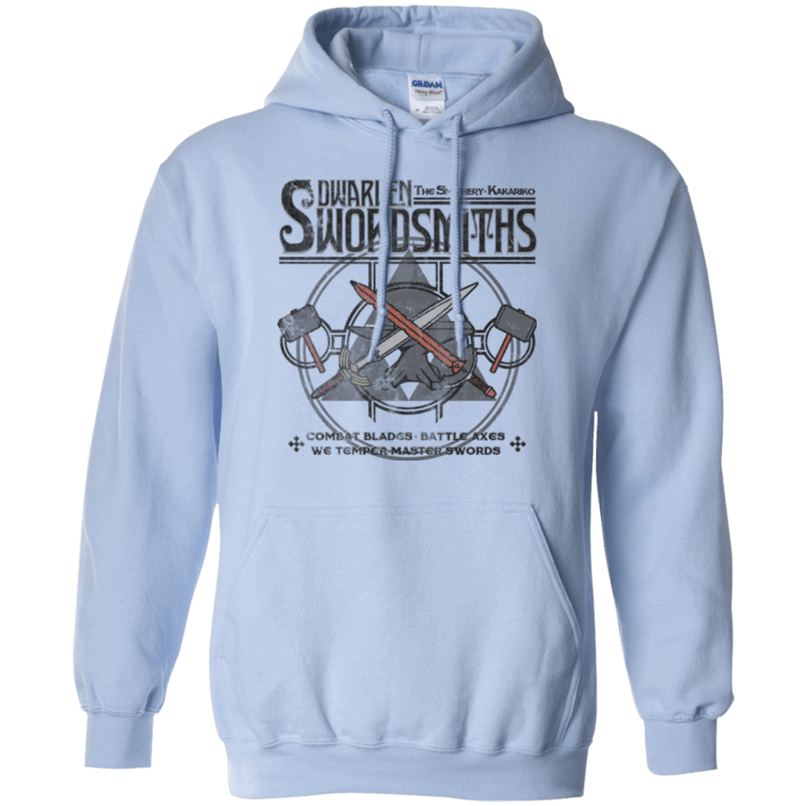 Sweatshirts Light Blue / Small Dwarven Swordsmiths Pullover Hoodie