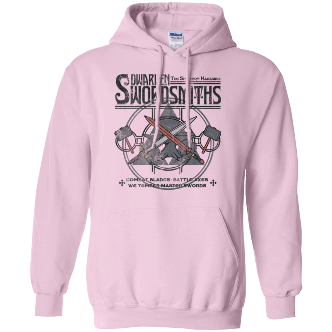 Sweatshirts Light Pink / Small Dwarven Swordsmiths Pullover Hoodie