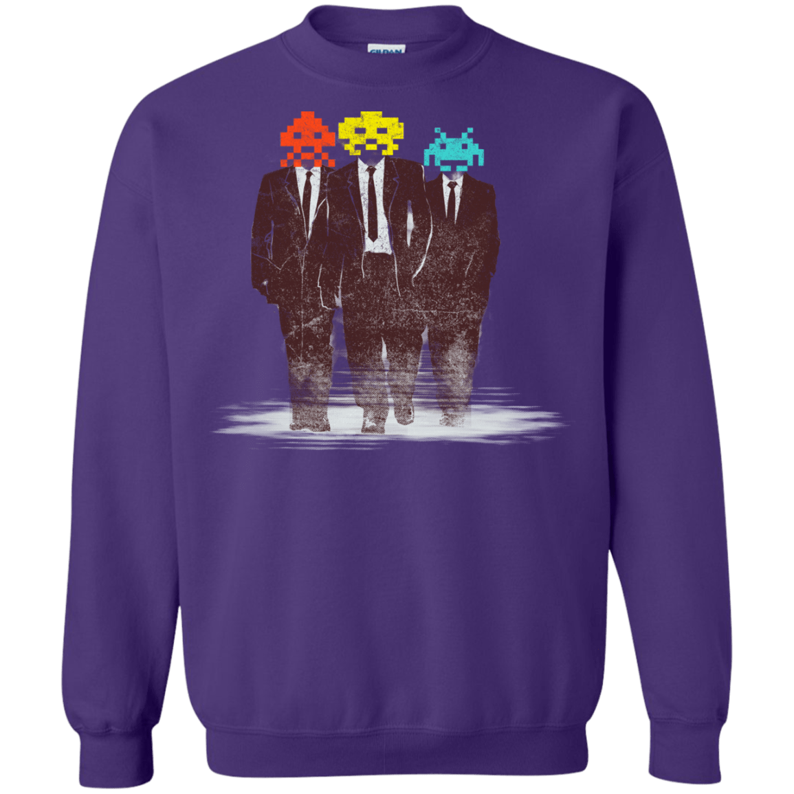 Sweatshirts Purple / S Earth Invaders Crewneck Sweatshirt