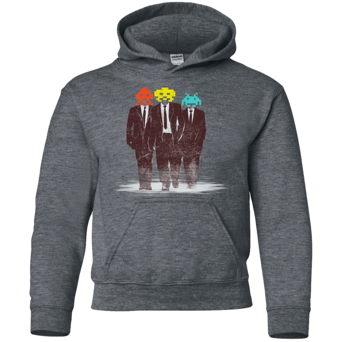 Sweatshirts Dark Heather / YS Earth Invaders Youth Hoodie