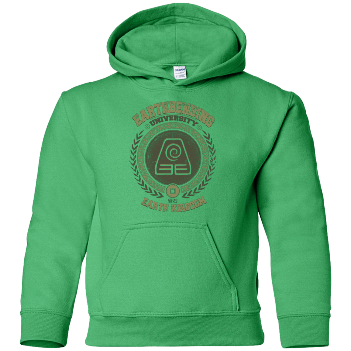 Sweatshirts Irish Green / YS Earthbending university Youth Hoodie
