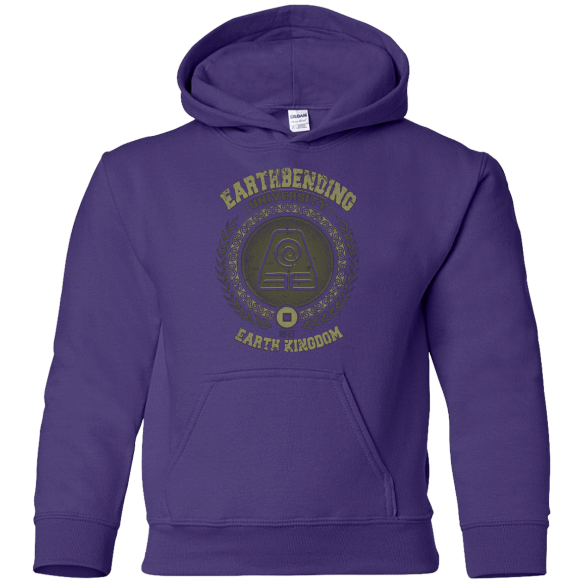 Sweatshirts Purple / YS Earthbending university Youth Hoodie