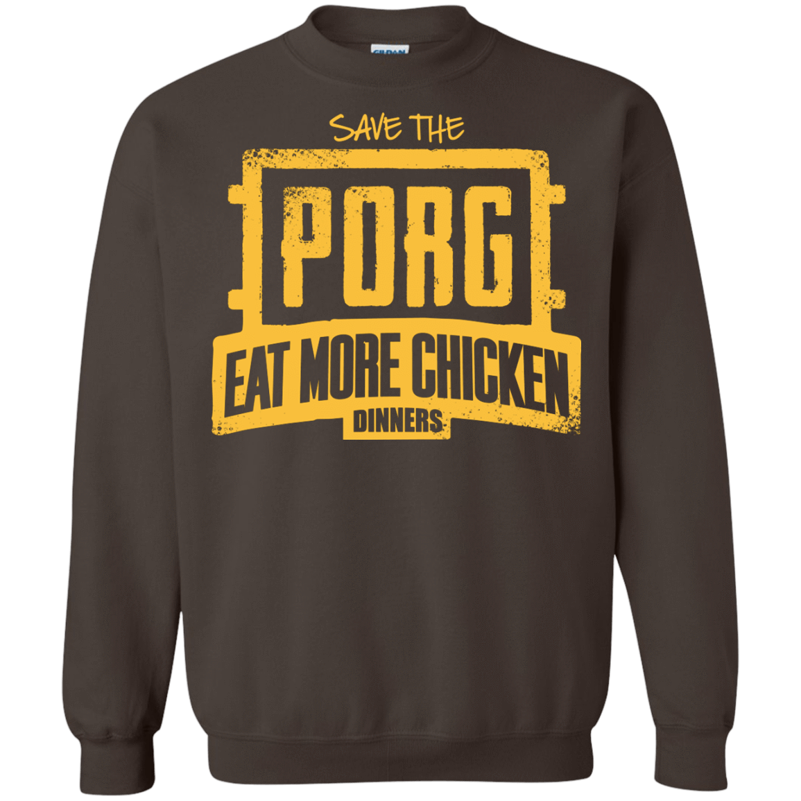 Sweatshirts Dark Chocolate / Small Eat More Chicken Crewneck Sweatshirt