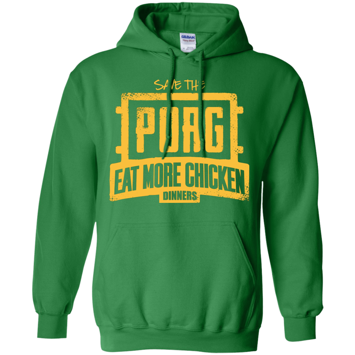 Sweatshirts Irish Green / Small Eat More Chicken Pullover Hoodie