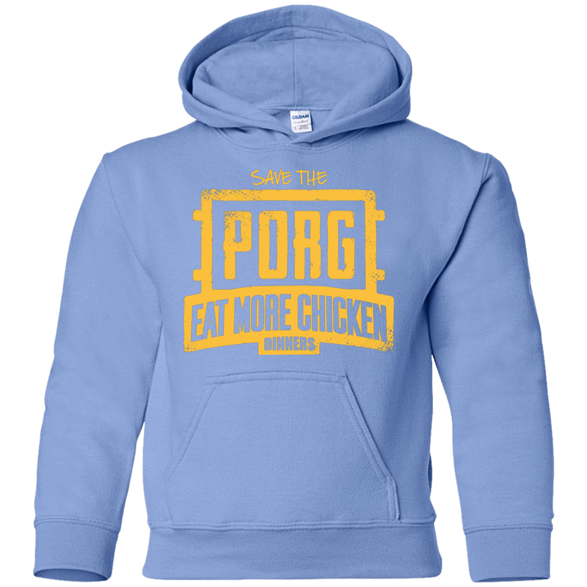 Sweatshirts Carolina Blue / YS Eat More Chicken Youth Hoodie