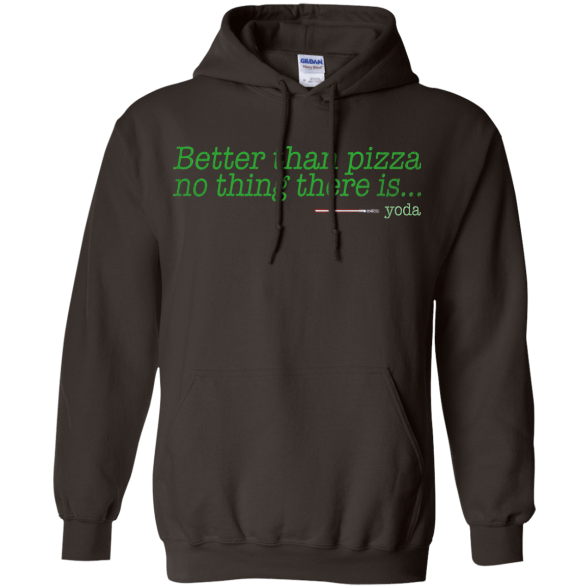 Sweatshirts Dark Chocolate / S Eat pizza, You must Pullover Hoodie