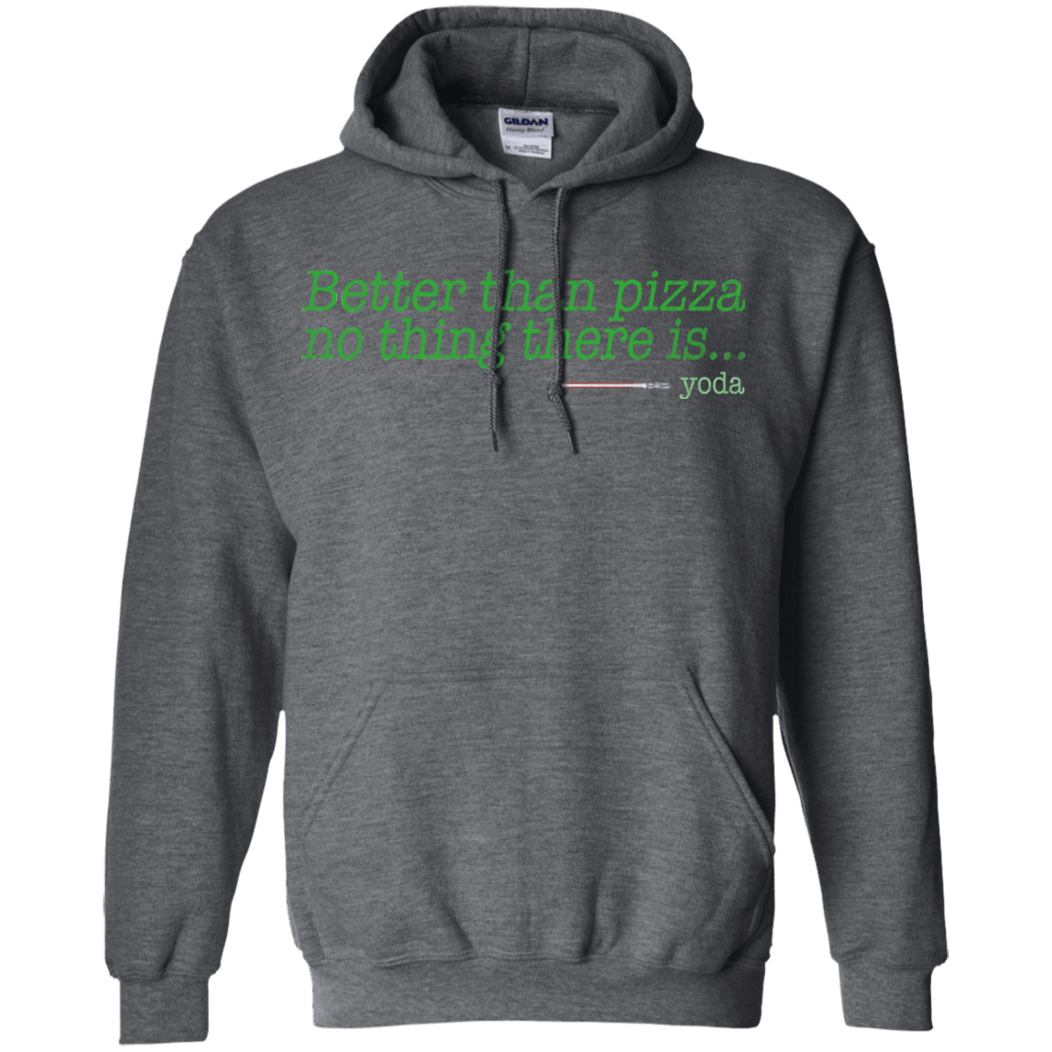 Sweatshirts Dark Heather / S Eat pizza, You must Pullover Hoodie