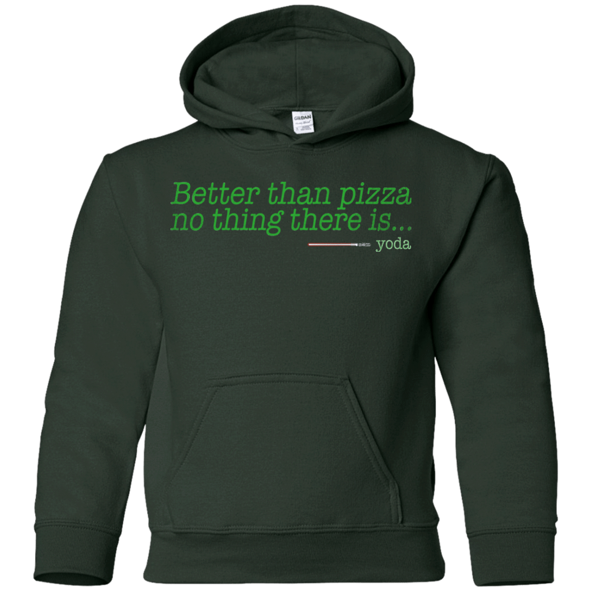 Sweatshirts Forest Green / YS Eat pizza, You must Youth Hoodie