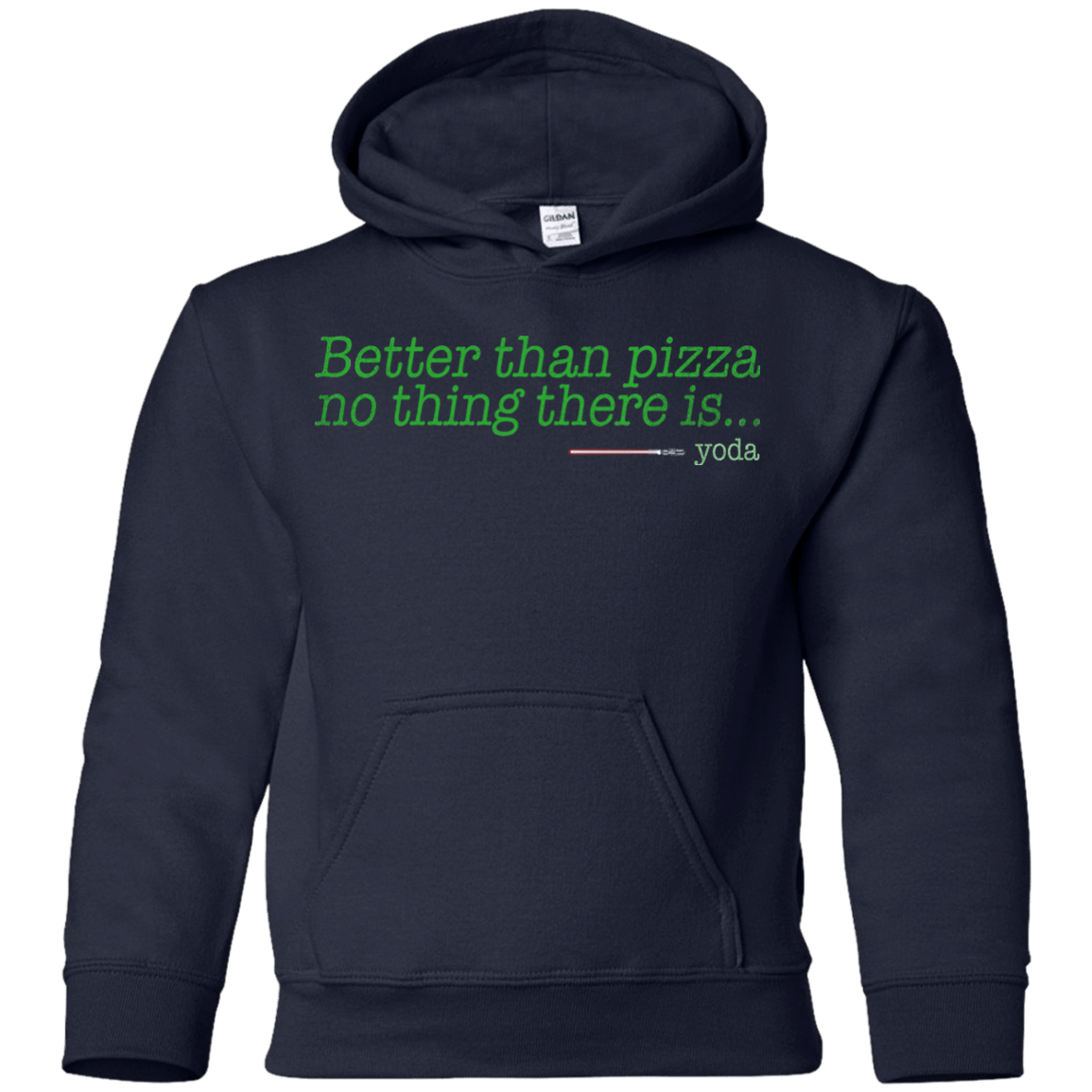 Sweatshirts Navy / YS Eat pizza, You must Youth Hoodie