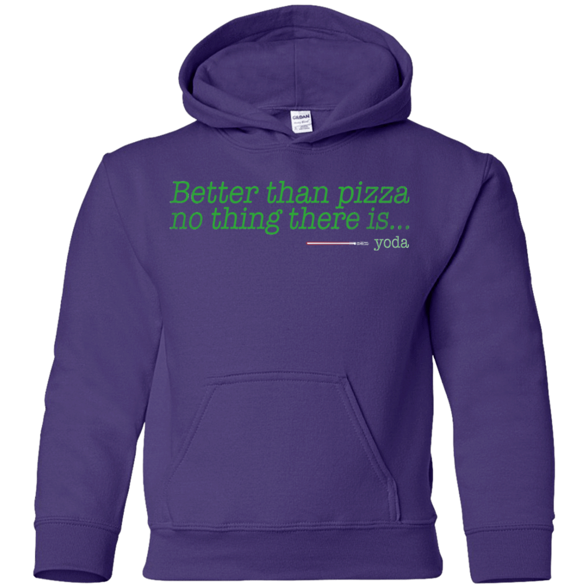 Sweatshirts Purple / YS Eat pizza, You must Youth Hoodie