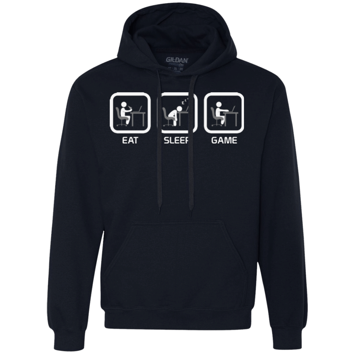 Sweatshirts Navy / Small Eat Sleep Game PC Premium Fleece Hoodie
