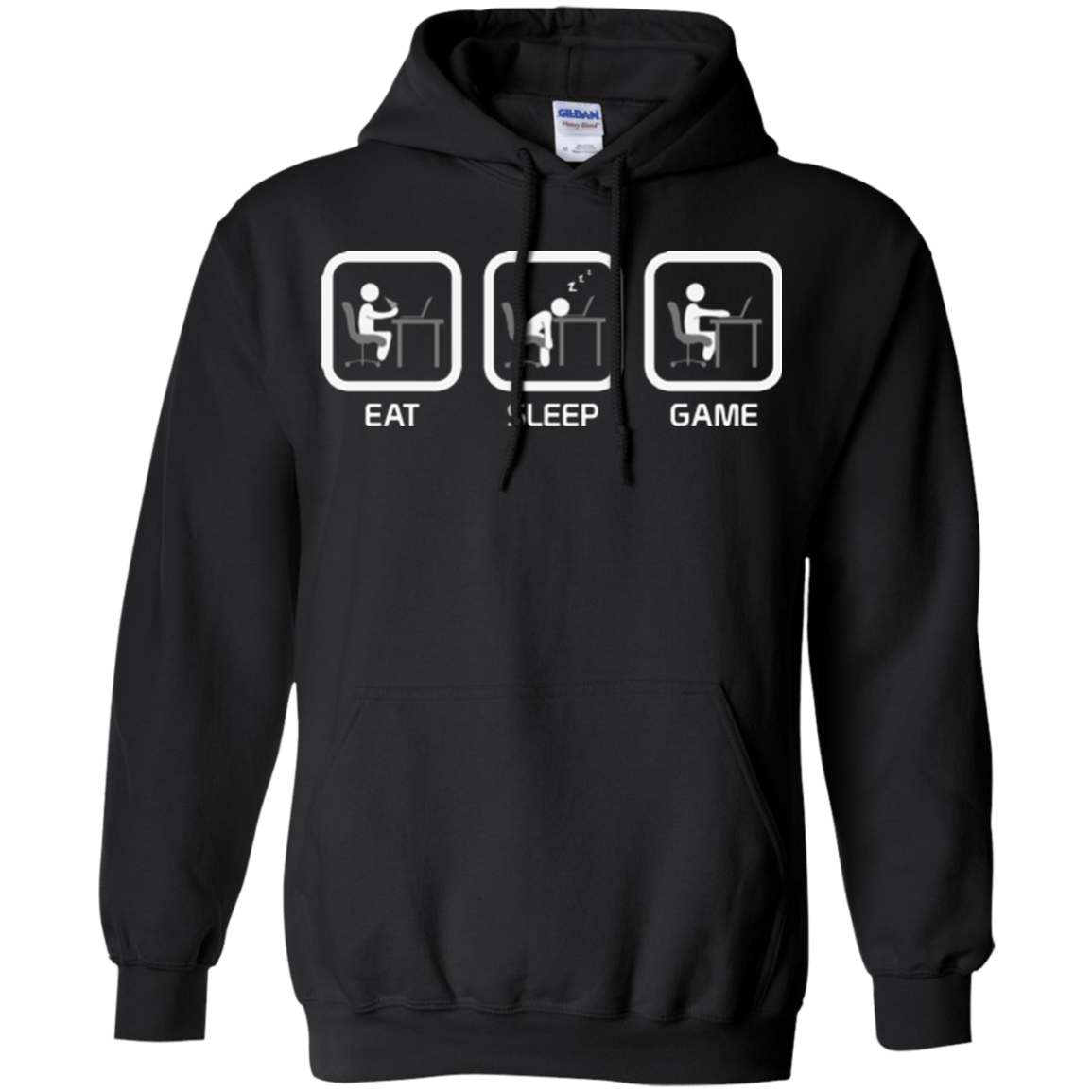 Sweatshirts Black / Small Eat Sleep Game PC Pullover Hoodie