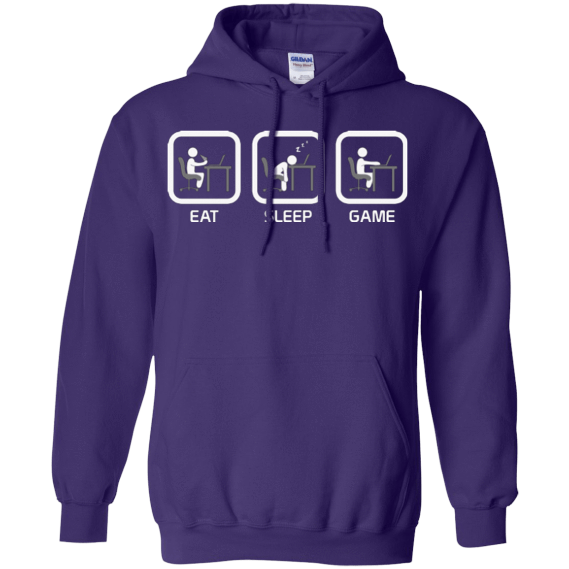 Sweatshirts Purple / Small Eat Sleep Game PC Pullover Hoodie