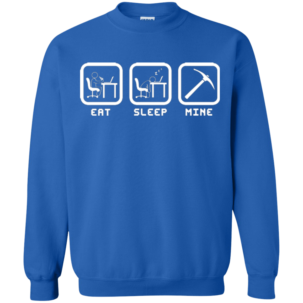 Sweatshirts Royal / Small Eat Sleep Mine Crewneck Sweatshirt