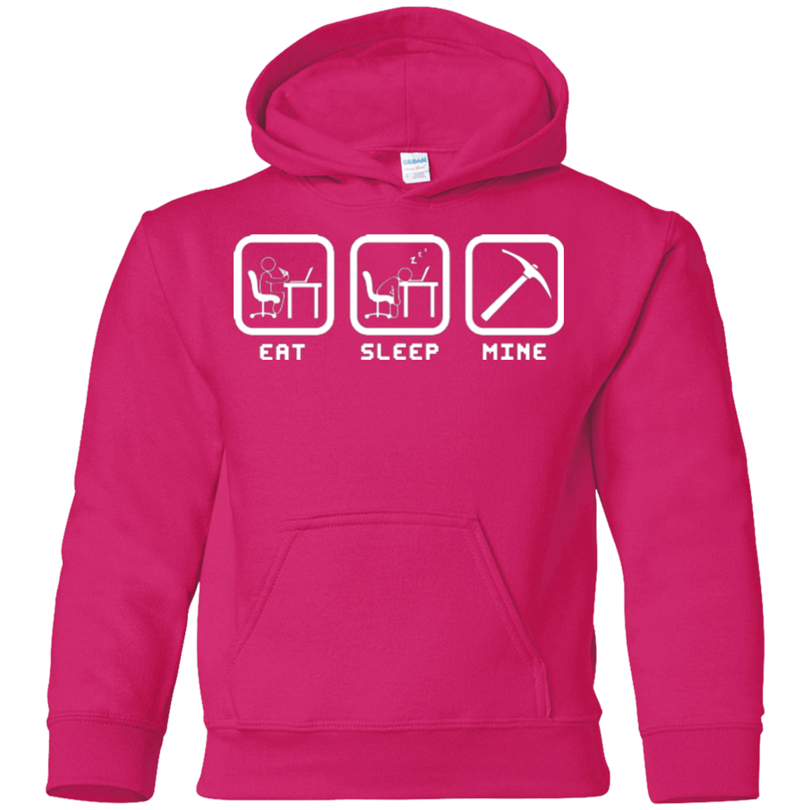 Sweatshirts Heliconia / YS Eat Sleep Mine Youth Hoodie