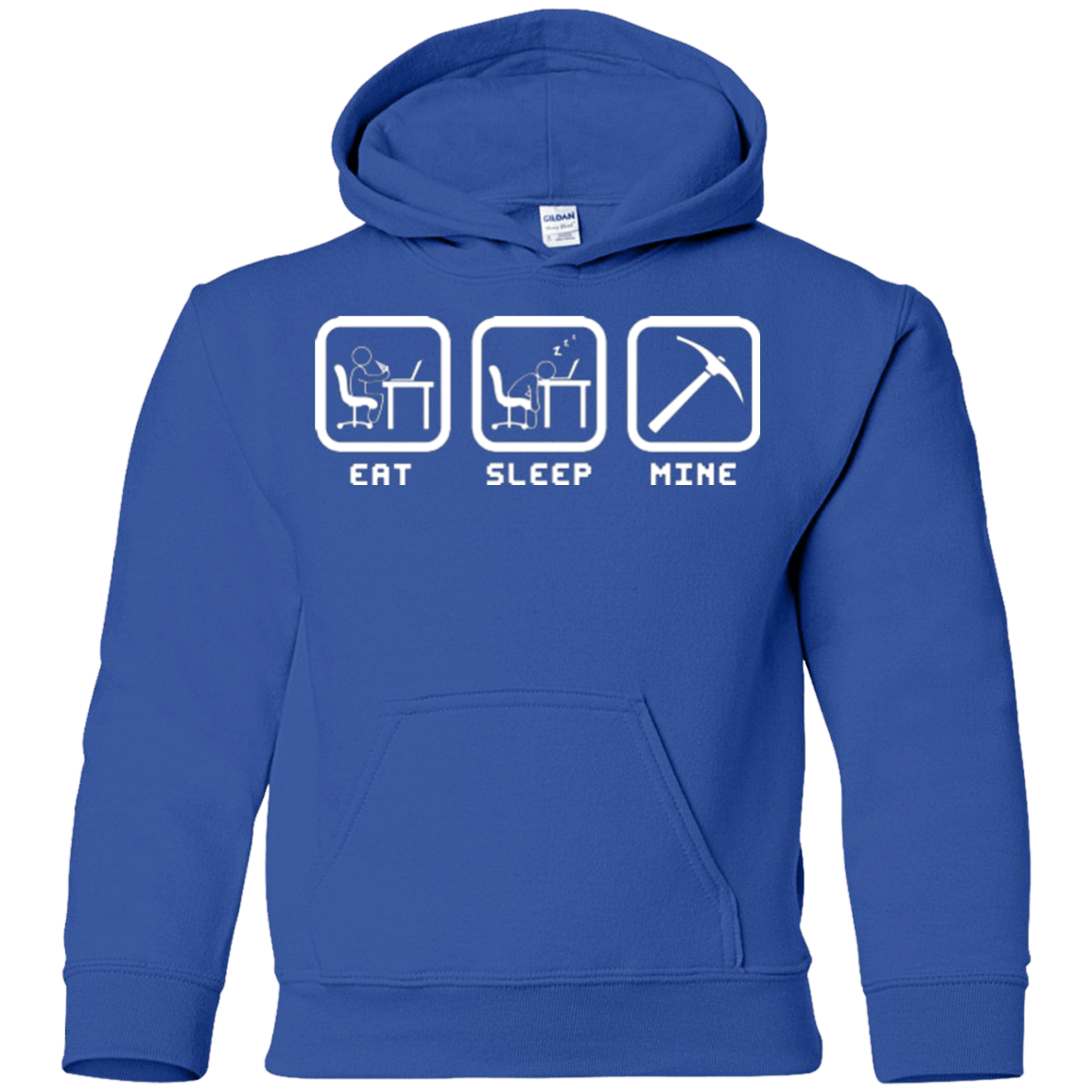 Sweatshirts Royal / YS Eat Sleep Mine Youth Hoodie