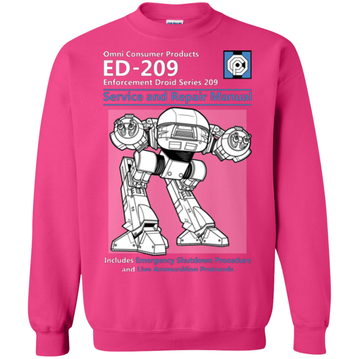 Sweatshirts Heliconia / Small ED209 SERVICE & REPAIR MANUAL Crewneck Sweatshirt