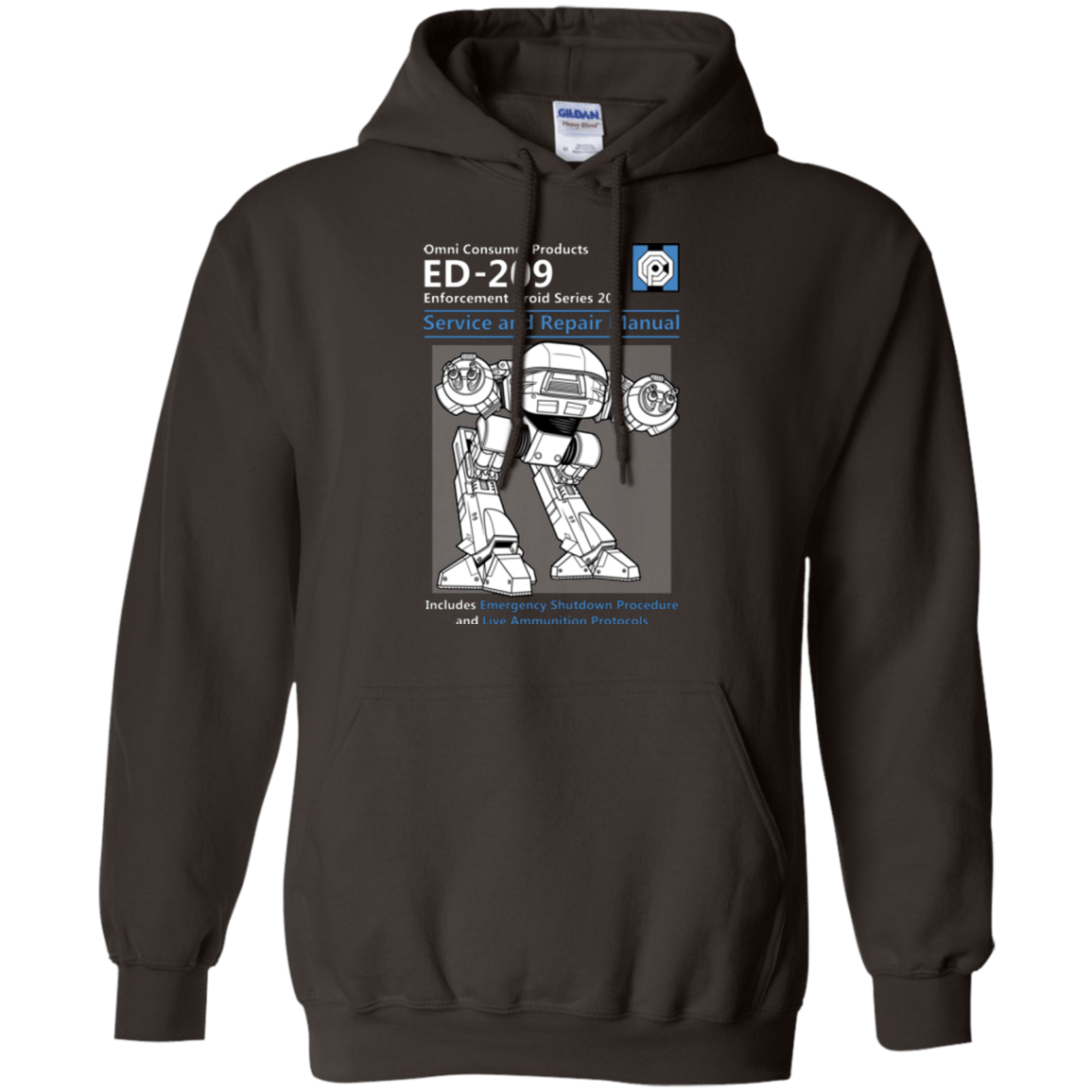 Sweatshirts Dark Chocolate / Small ED209 SERVICE & REPAIR MANUAL Pullover Hoodie