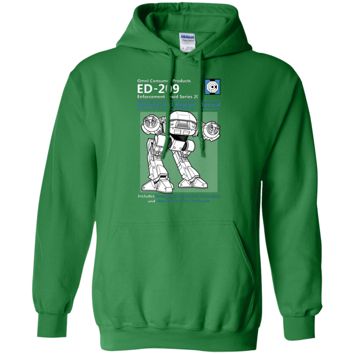 Sweatshirts Irish Green / Small ED209 SERVICE & REPAIR MANUAL Pullover Hoodie