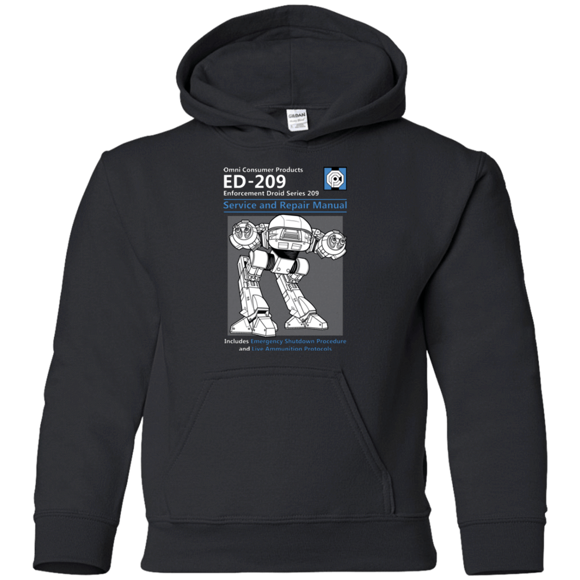 Sweatshirts Black / YS ED209 SERVICE & REPAIR MANUAL Youth Hoodie