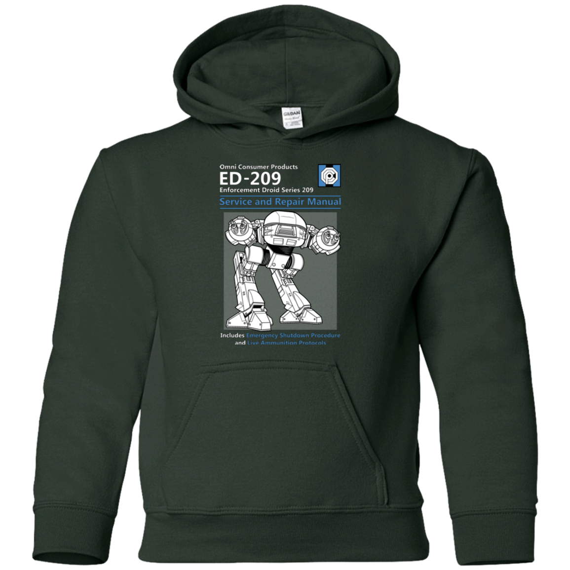 Sweatshirts Forest Green / YS ED209 SERVICE & REPAIR MANUAL Youth Hoodie