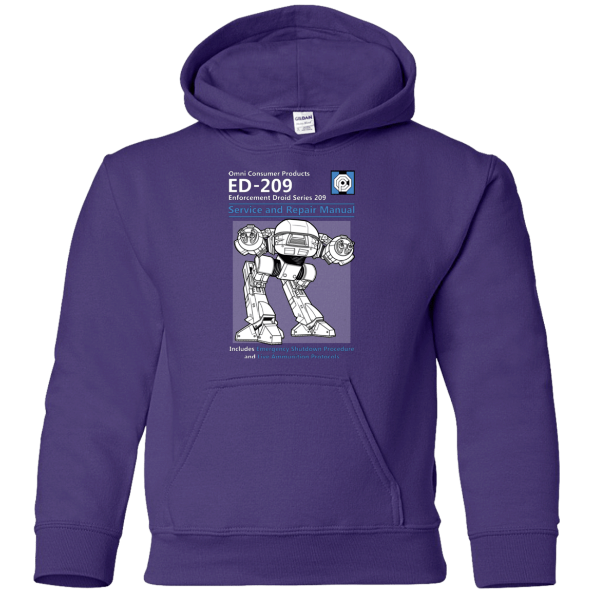 Sweatshirts Purple / YS ED209 SERVICE & REPAIR MANUAL Youth Hoodie