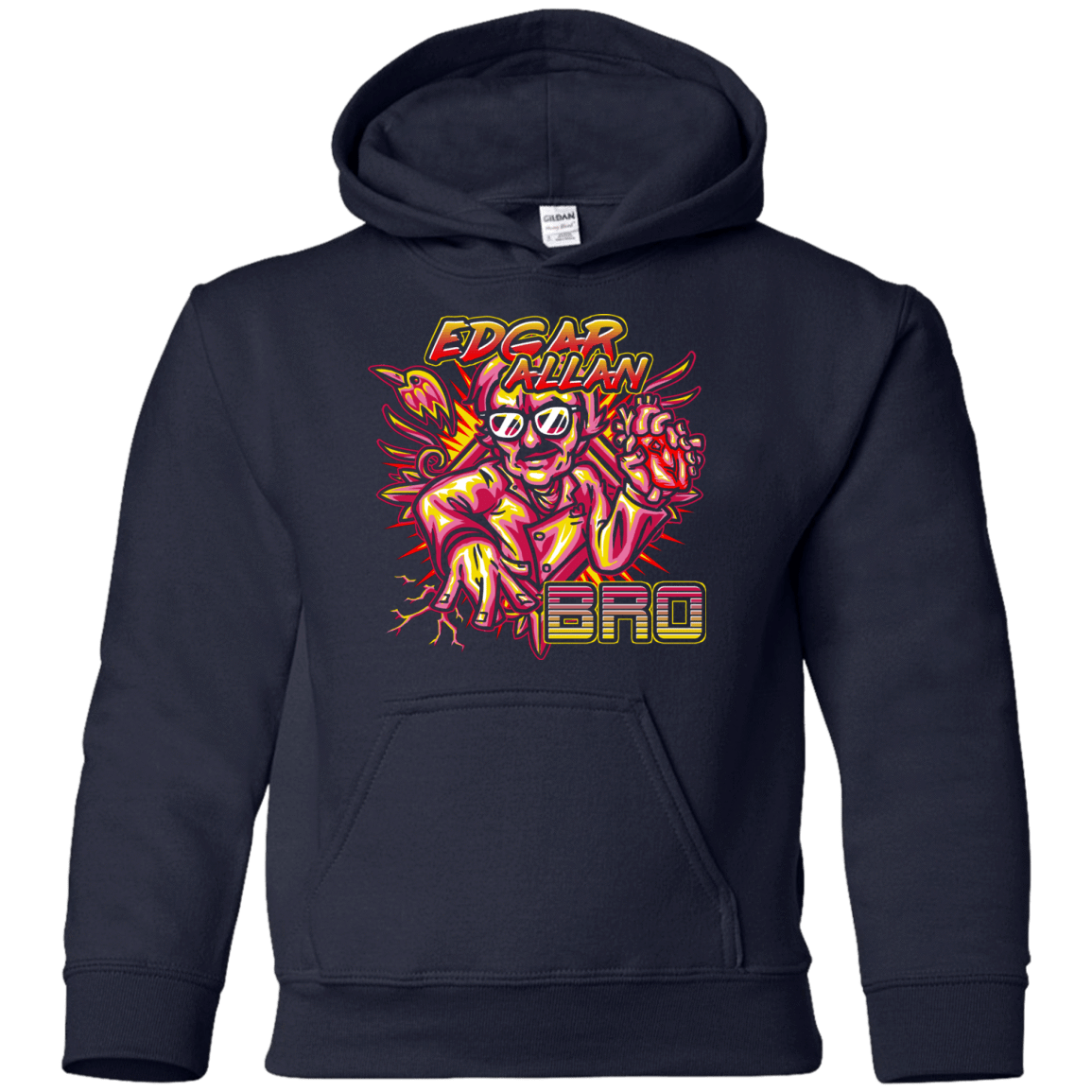 Sweatshirts Navy / YS Edgar Allan Bro Youth Hoodie