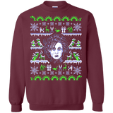 Sweatshirts Maroon / Small Edward Scissorhands ugly sweater Crewneck Sweatshirt