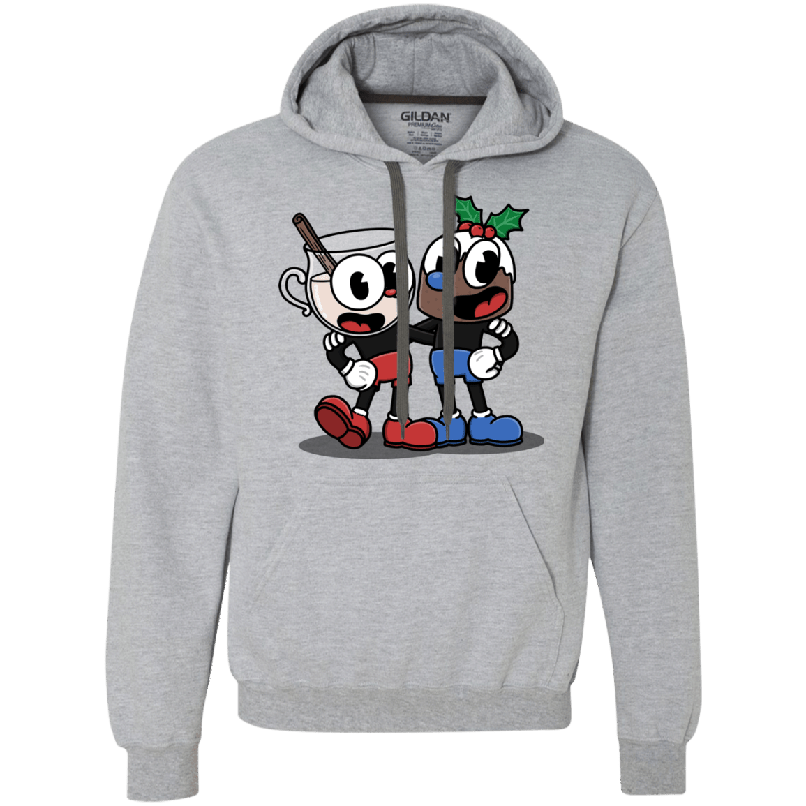 Sweatshirts Sport Grey / S Eggnoghead and Puddingman Premium Fleece Hoodie