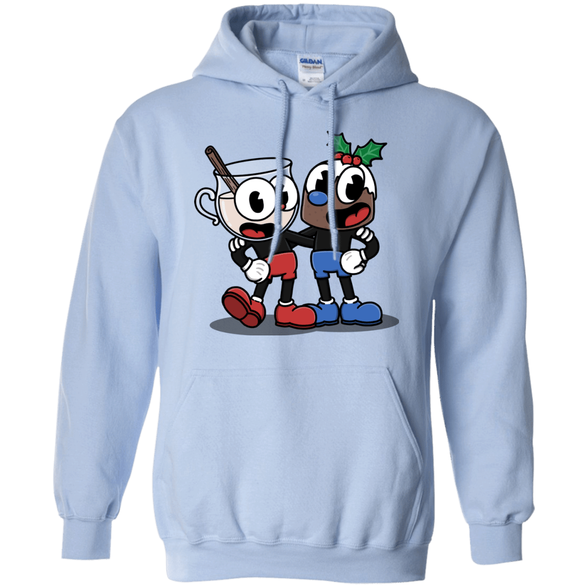 Sweatshirts Light Blue / S Eggnoghead and Puddingman Pullover Hoodie