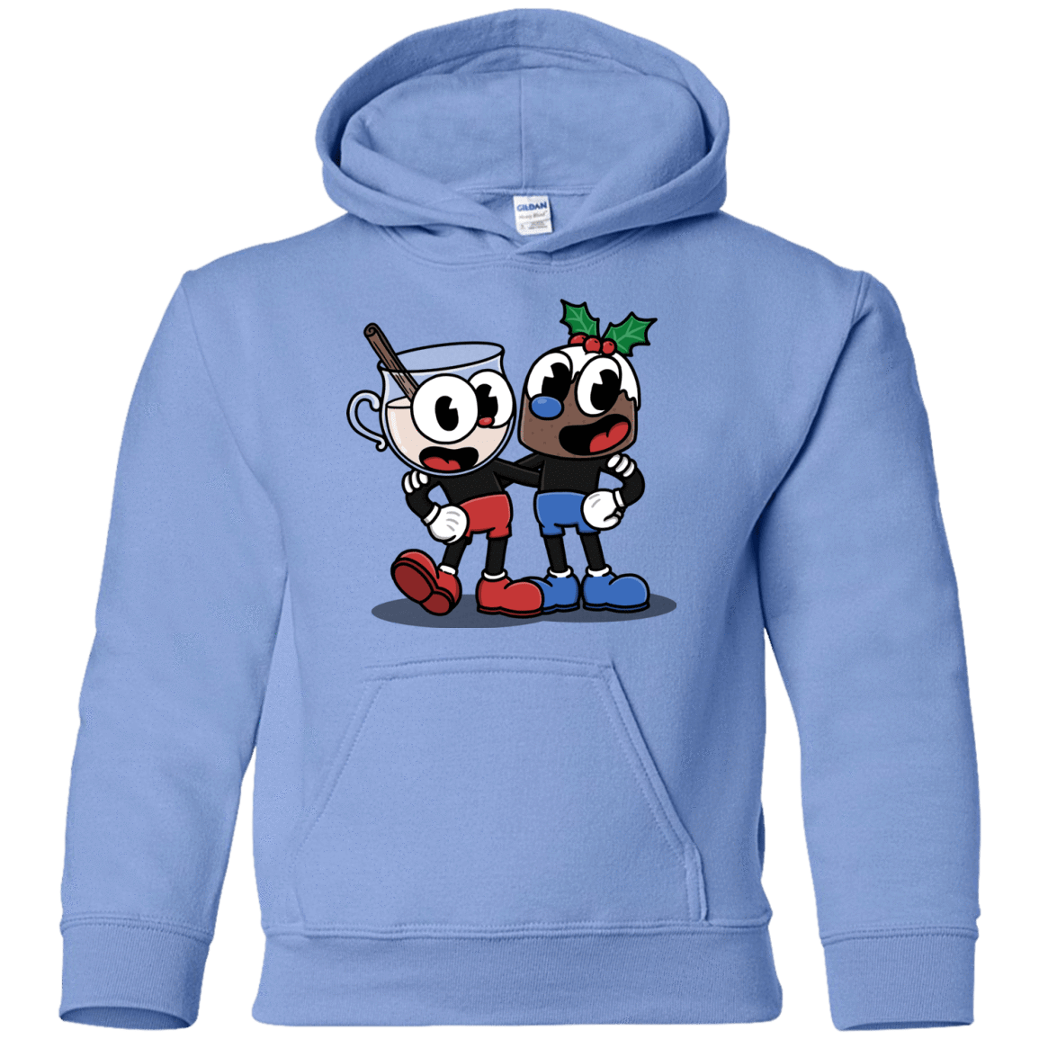 Sweatshirts Carolina Blue / YS Eggnoghead and Puddingman Youth Hoodie