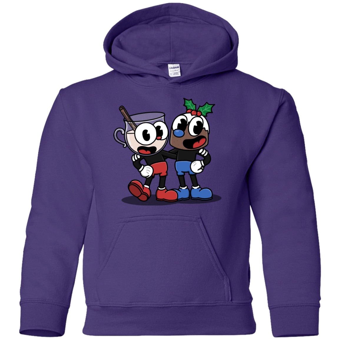 Sweatshirts Purple / YS Eggnoghead and Puddingman Youth Hoodie