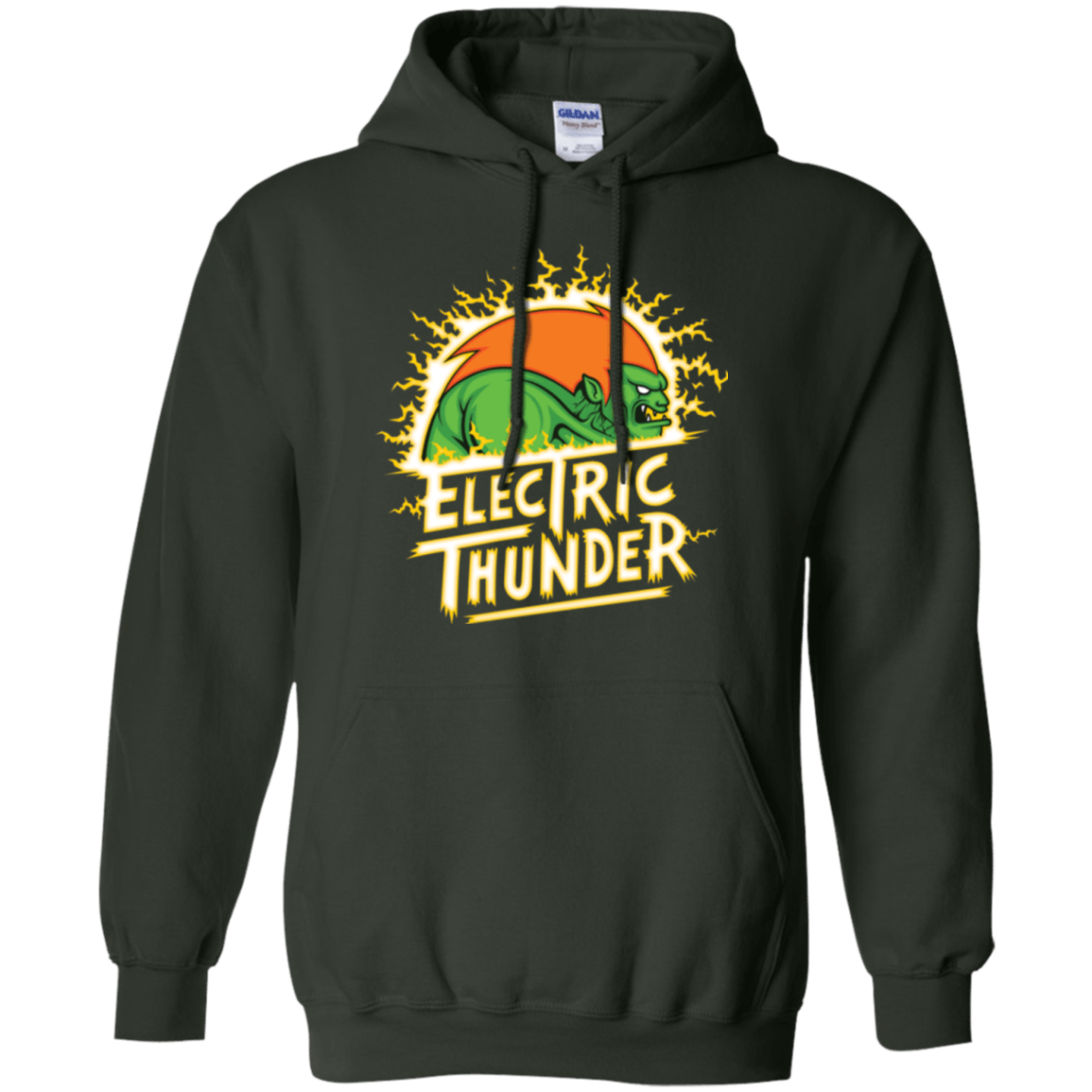 Sweatshirts Forest Green / Small Electric Thunder Pullover Hoodie