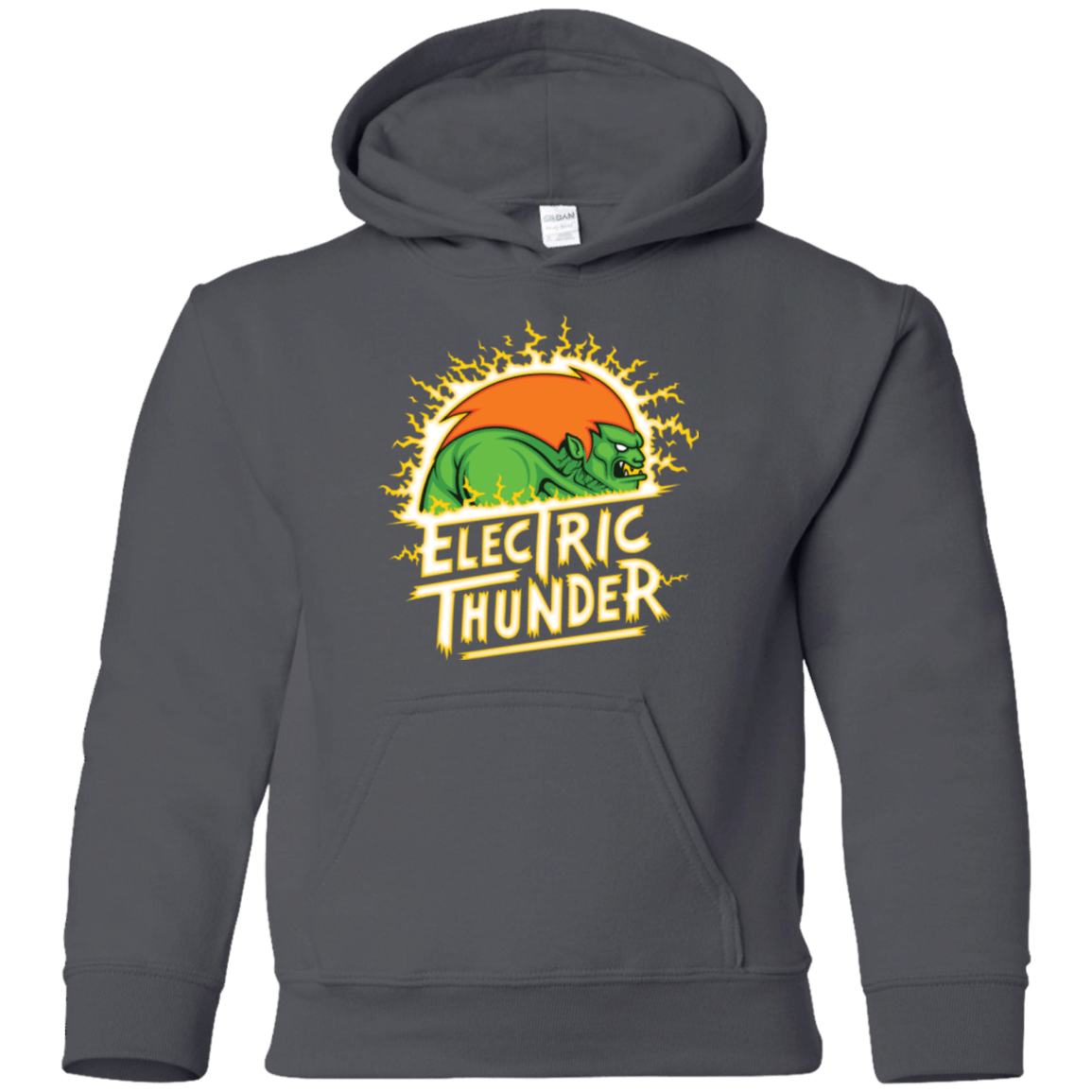 Sweatshirts Charcoal / YS Electric Thunder Youth Hoodie