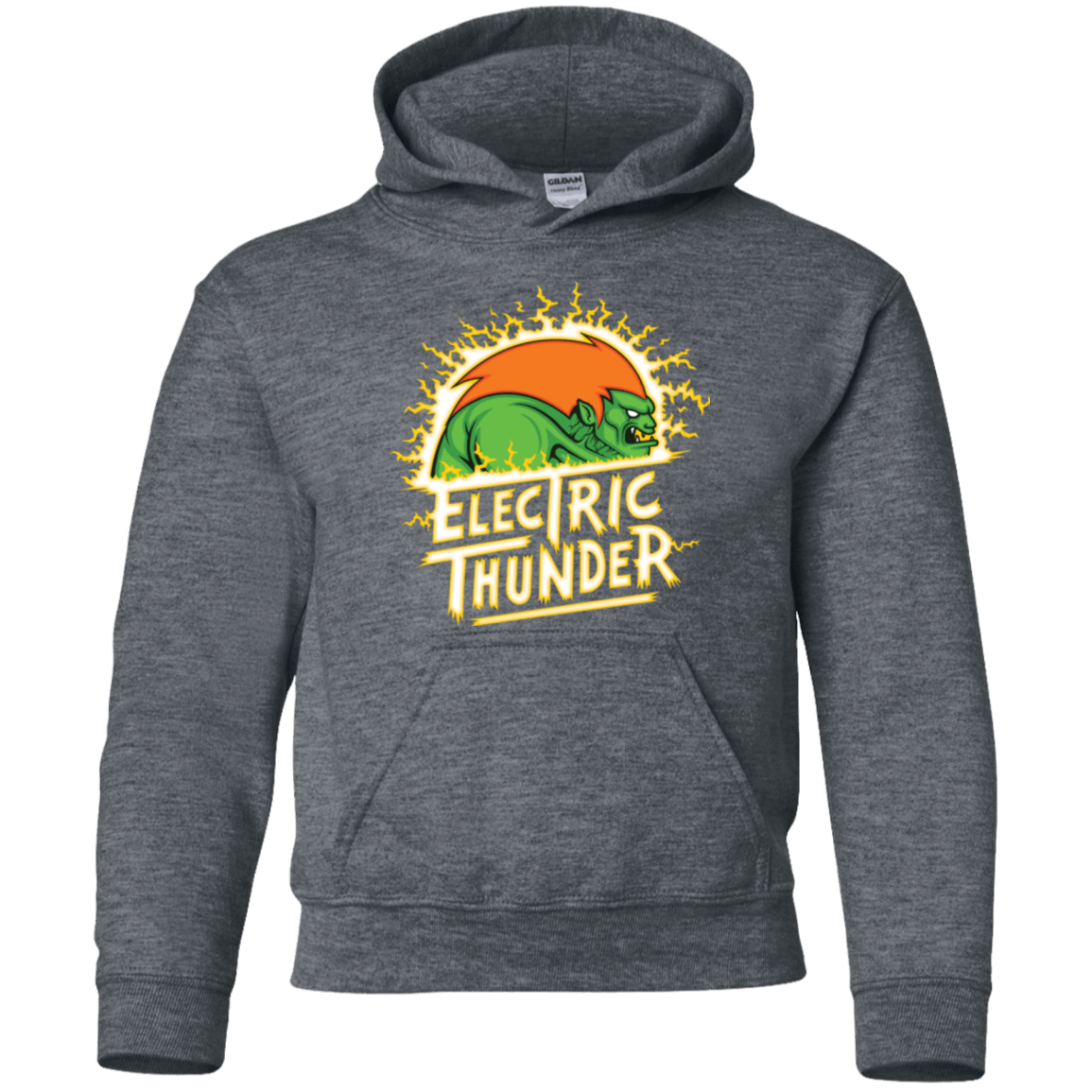 Sweatshirts Dark Heather / YS Electric Thunder Youth Hoodie